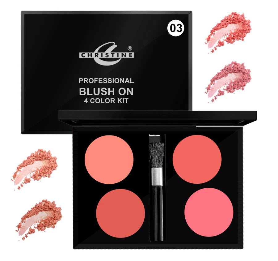Christine Professional Blush-On 4 Color Kit
