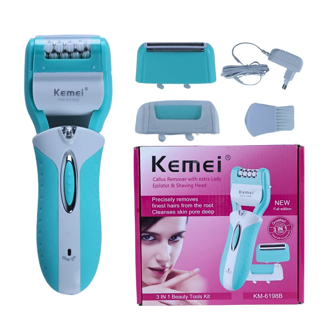 KEMEI 3IN 1  BEAUTY TOOLS KIT NO=6198B