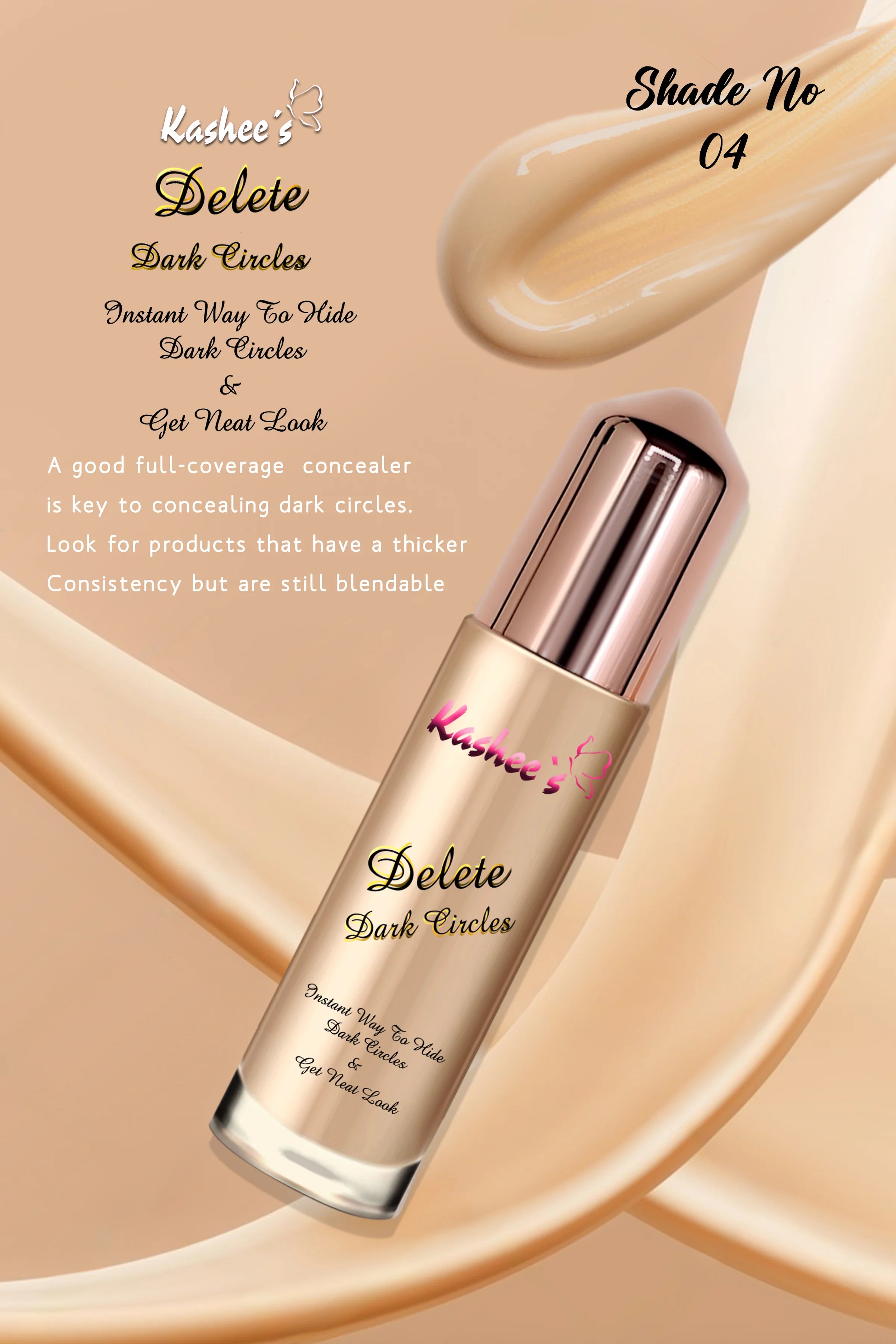 Kashee's Delete Dark Circles Instant Concealer & Foundation