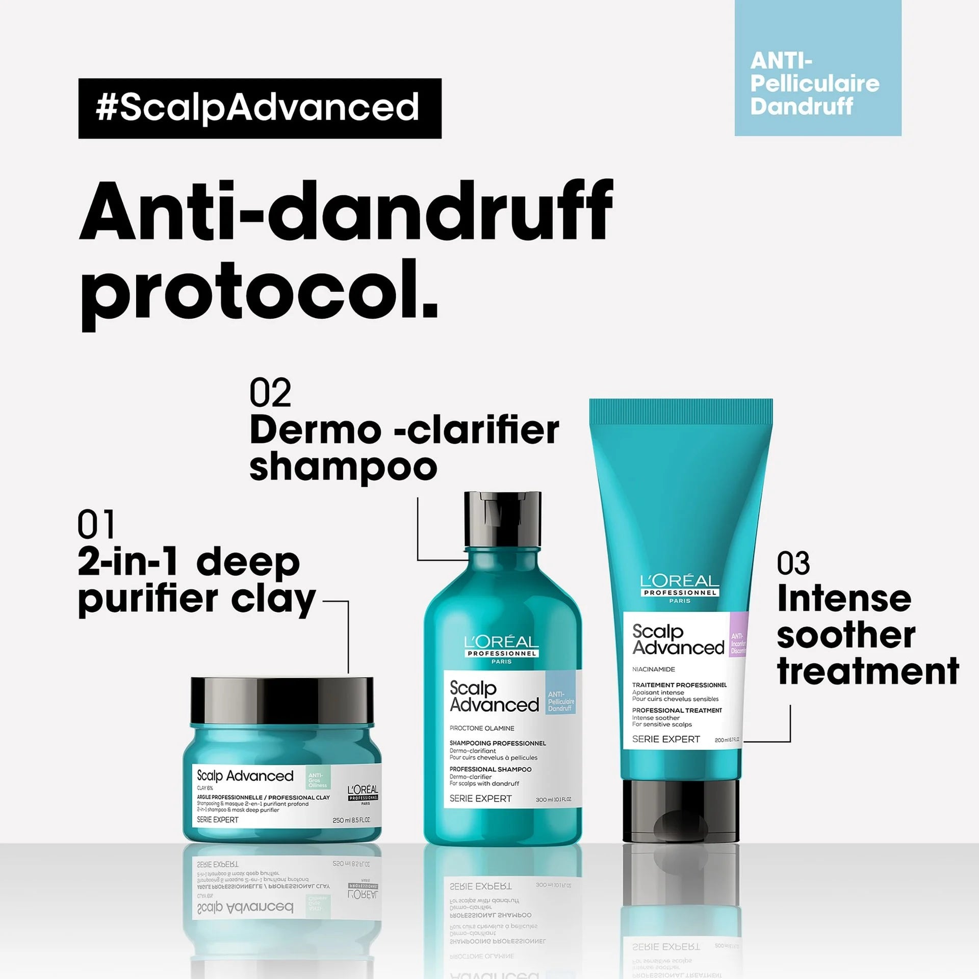 L'Oreal Professionnel Serie Expert Scalp Dandruff Advance Shampoo (300ml)