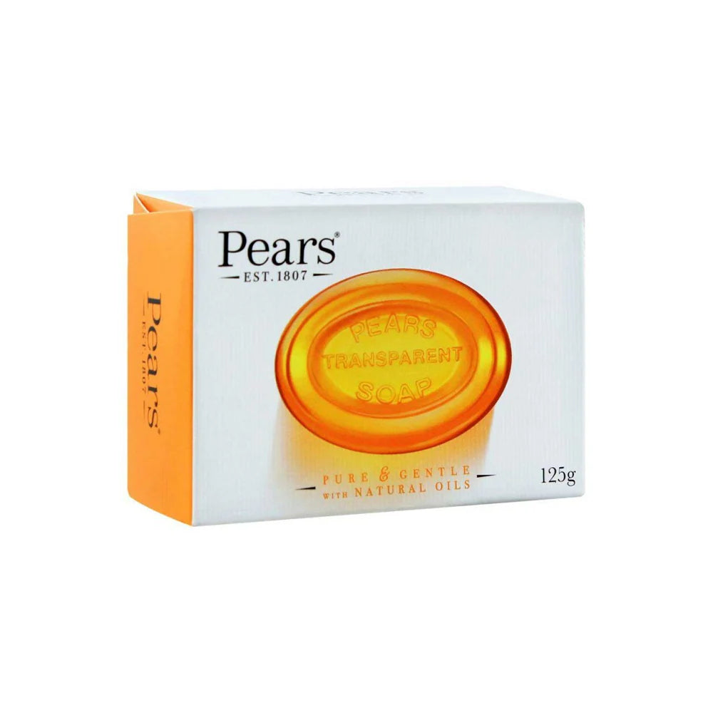 Pears Pure & Gentle Transparent Soap - 125g (With Glycerin & Natural Oils)