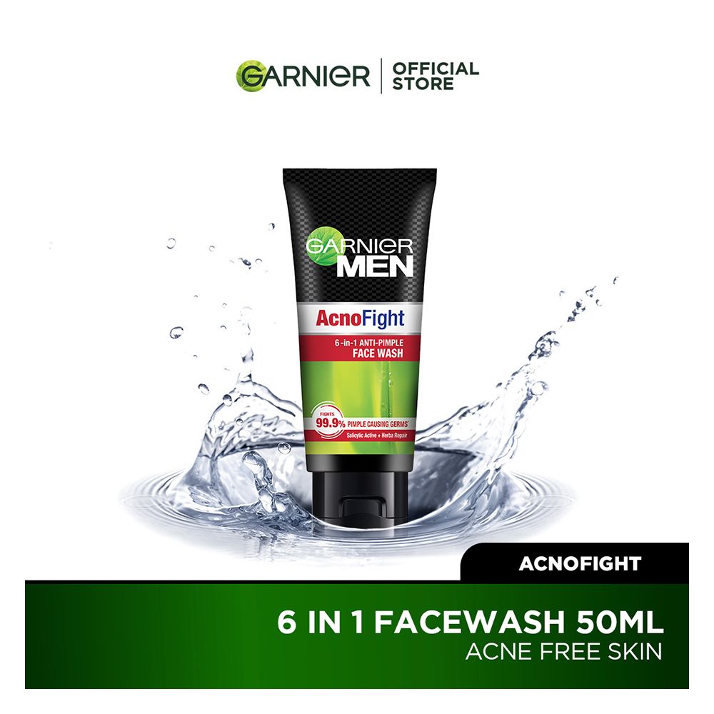 Garnier Men Acno Fight Anti-Pimple Face Wash 2 Size