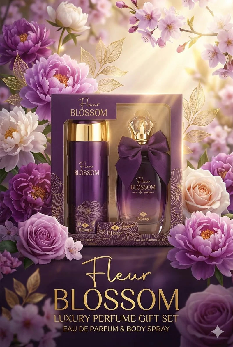 TAD Angel Fleur Blossom EDP 100ml Perfume& Body Spray 200ml Gift Set