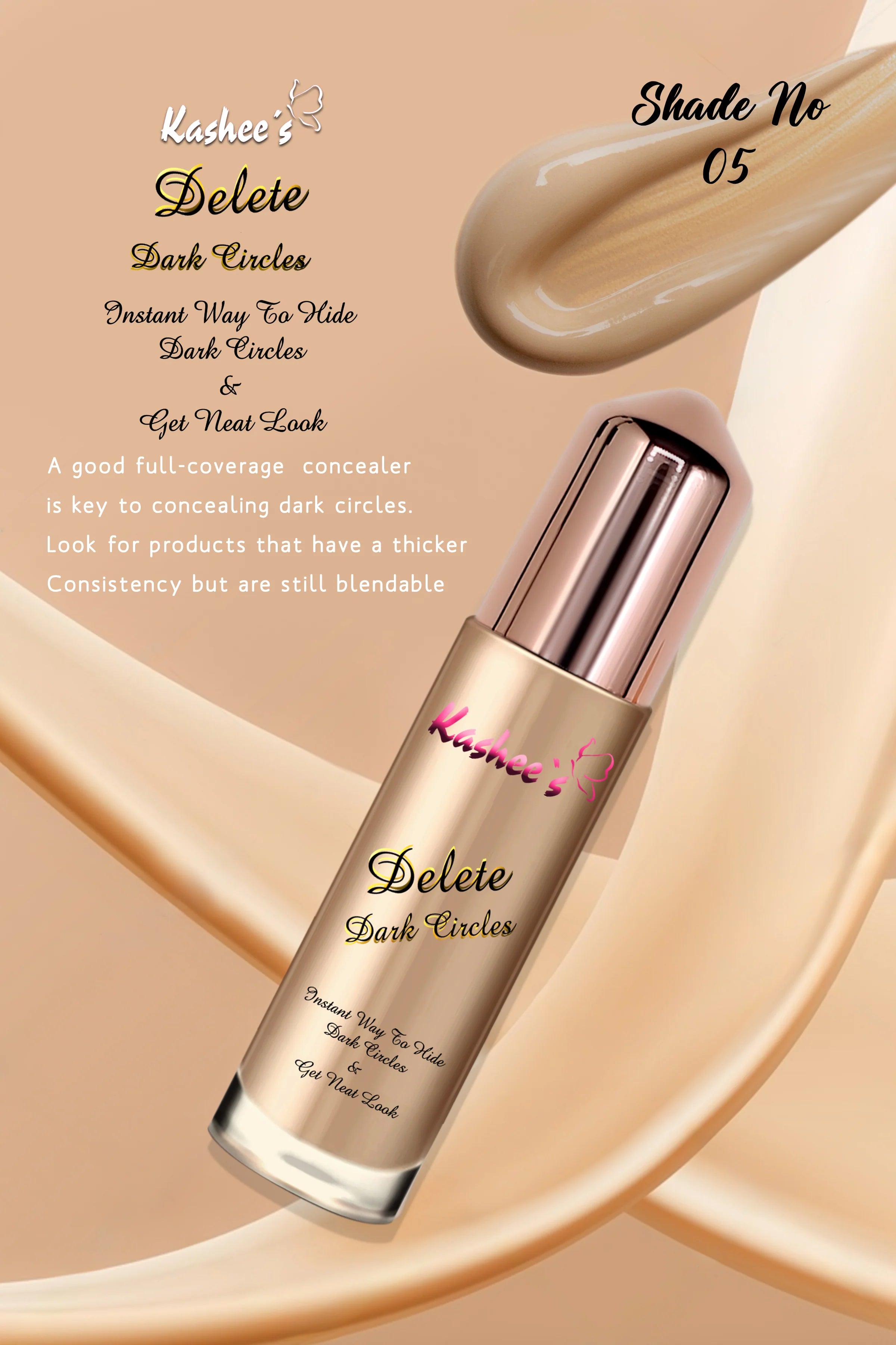 Kashee's Delete Dark Circles Instant Concealer & Foundation