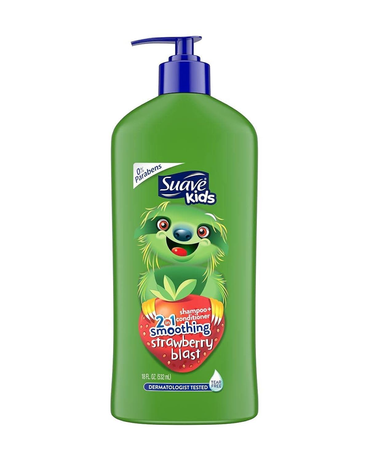 Suave Kids 2in1 Smoothing Strawberry Blast Shampoo 532ml