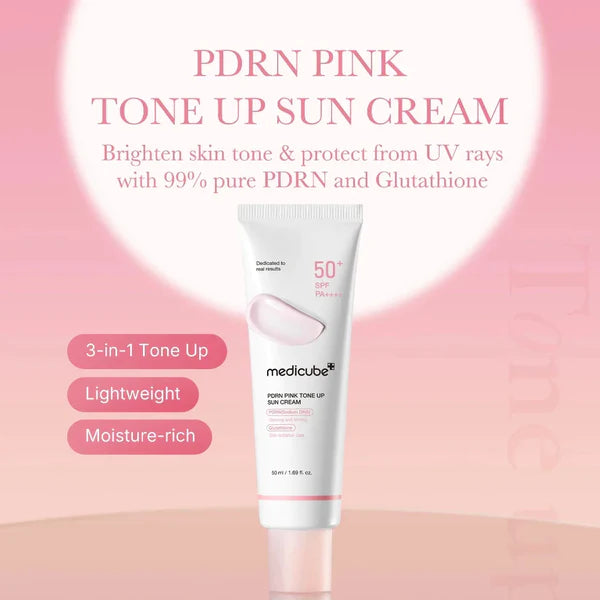 Medicube PDRN Pink Tone Up Sun Cream (SPF 50+ PA++++)