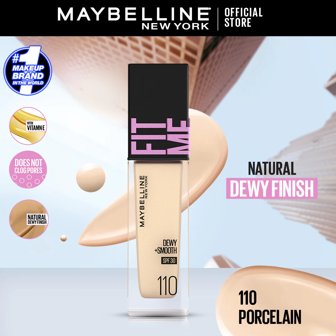 Maybelline - Fit Me Dewy + Smooth Liquid Foundation SPF 30