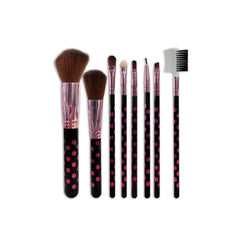 Glamorous Face Pouch Brush 8 Pcs. Set