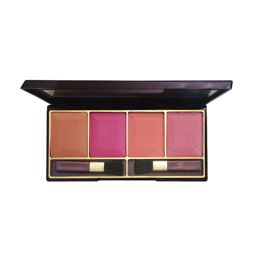 Glamorous Face 4 Color Blush On Palette (5 Shades