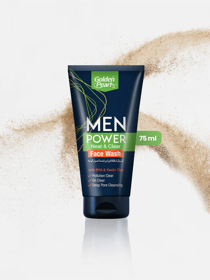 Golden Pearl MEN POWER Neat & Clear Face Wash (2 Sizes)