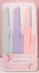 Folding Eyebrow & Facial Razor - Pastel Series (Pack of 3)