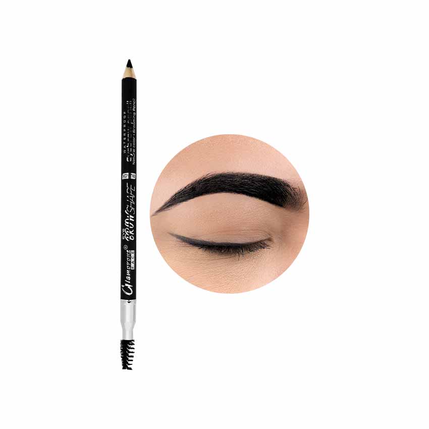 Glamorous Face Waterproof Eyebrow Pencil With Brush (2 Shades)