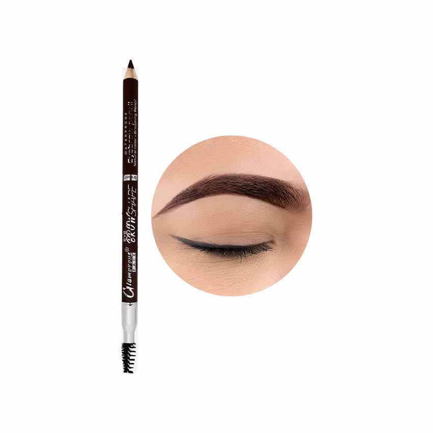 Glamorous Face Waterproof Eyebrow Pencil With Brush (2 Shades)