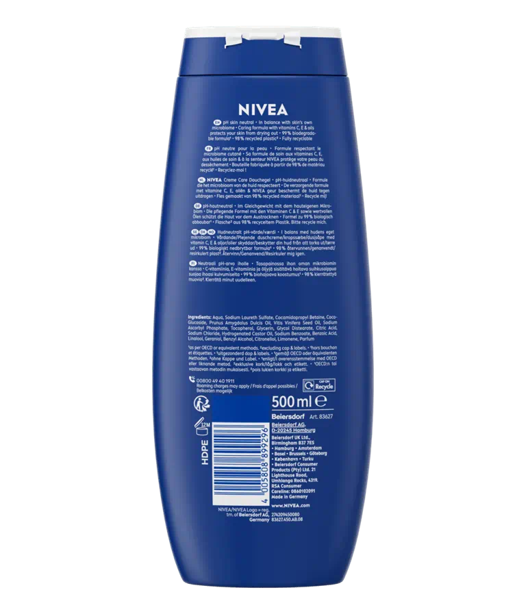 Nivea Creme Care Shower Cream 250ml