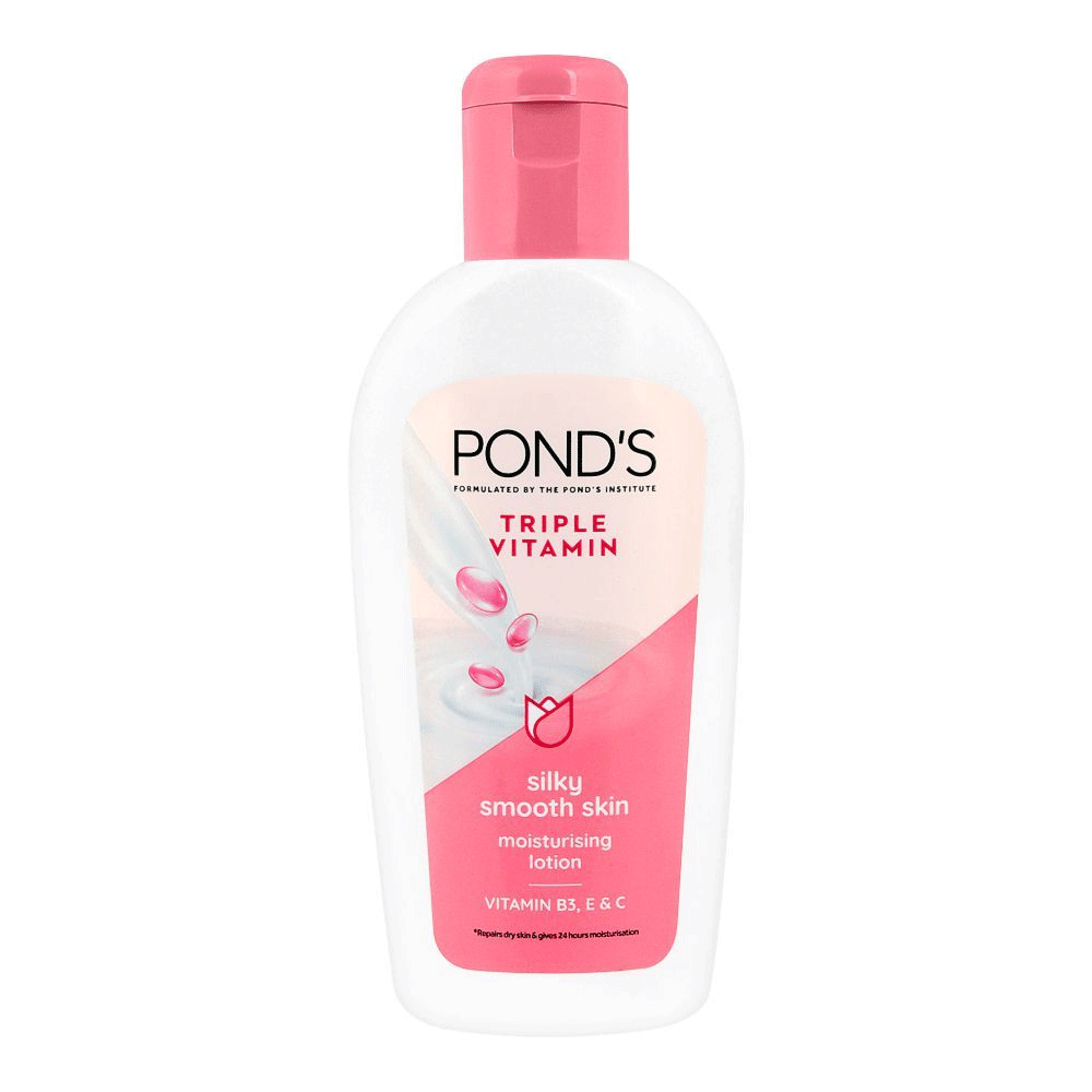 Pond's Triple Vitamin Silky Smooth Moisturizing Lotion (2 Sizes)