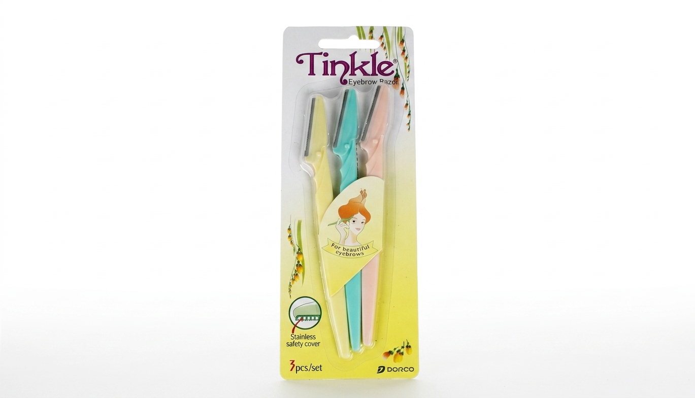 Tinkle Eyebrow Razor - Facial Hair Trimmer (Pack of 3)
