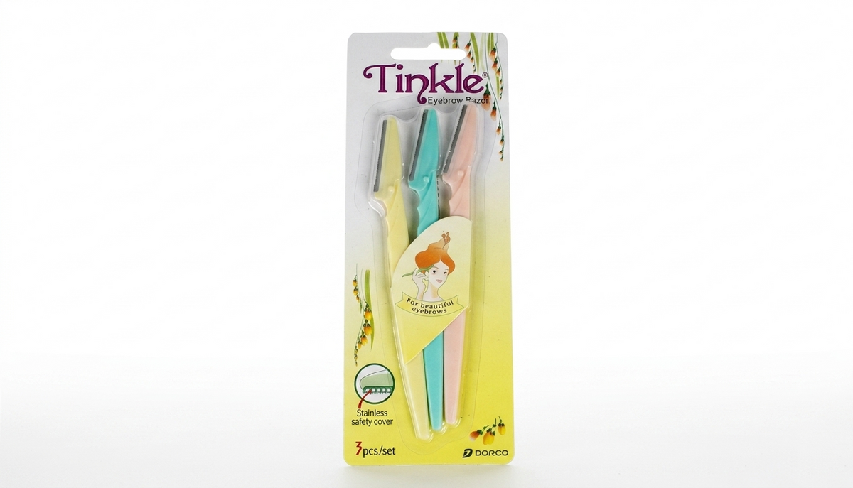 Tinkle Eyebrow Razor - Facial Hair Trimmer (Pack of 3)
