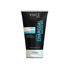 Vince Charcoal Scrub Face Wash for Men 120ml