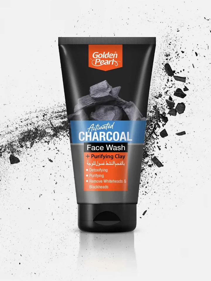 Golden Pearl Activated Charcoal Face Wash (2 Sizes)