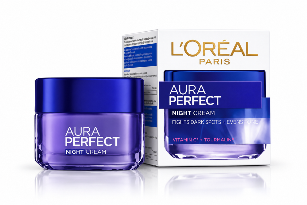 L'Oréal Paris Aura Perfect Night Cream with Vitamin C & Tourmaline 50ml