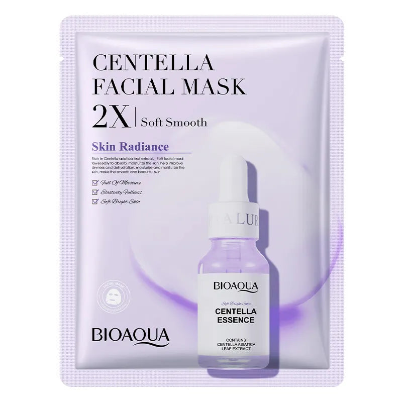 BIOAQUA Centella 2X Facial Mask - Soft & Smooth Skin Radiance (25g)