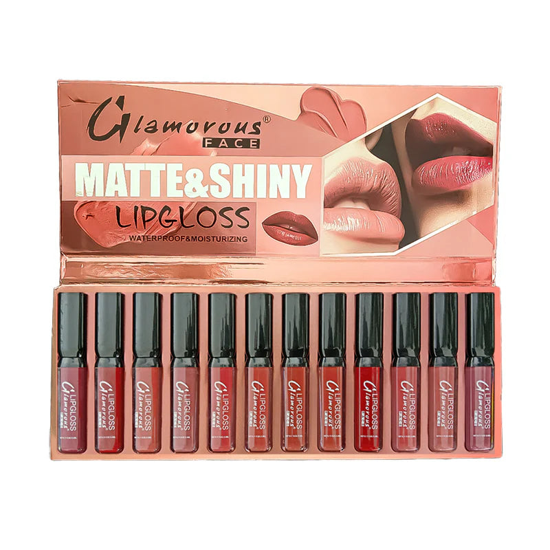 Glamorous Face 12 In 1 Lip Gloss Set