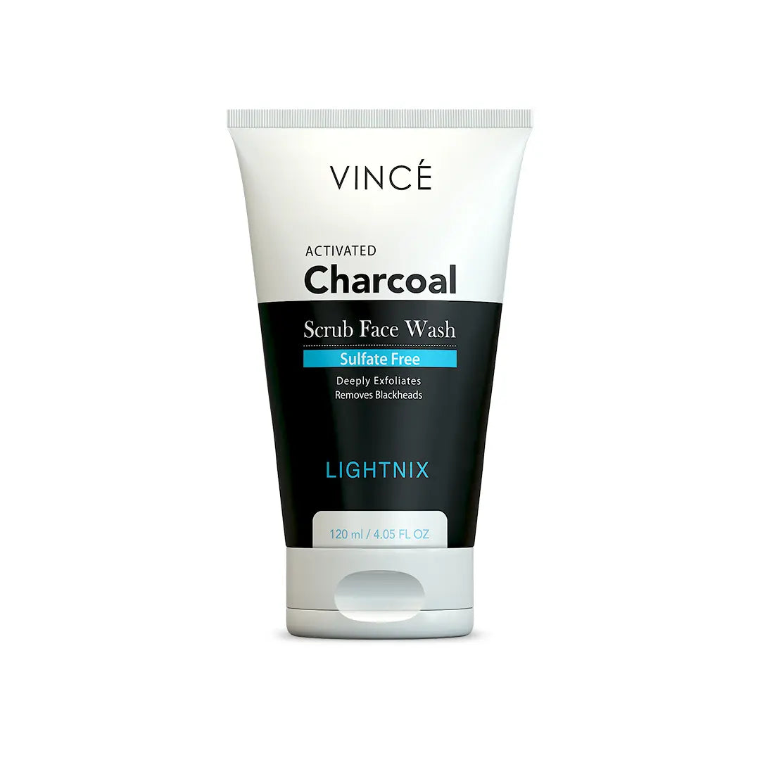Vince Charcoal Scrub Face Wash For Women 120ml