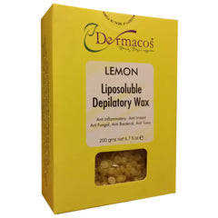 Dermacos Lemon Liposoluble Depilatory Wax Beans - Skin Brightening (200g)
