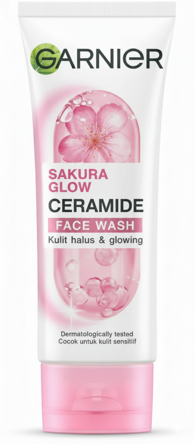 GARNIER Sakura Glow Ceramide Face Wash