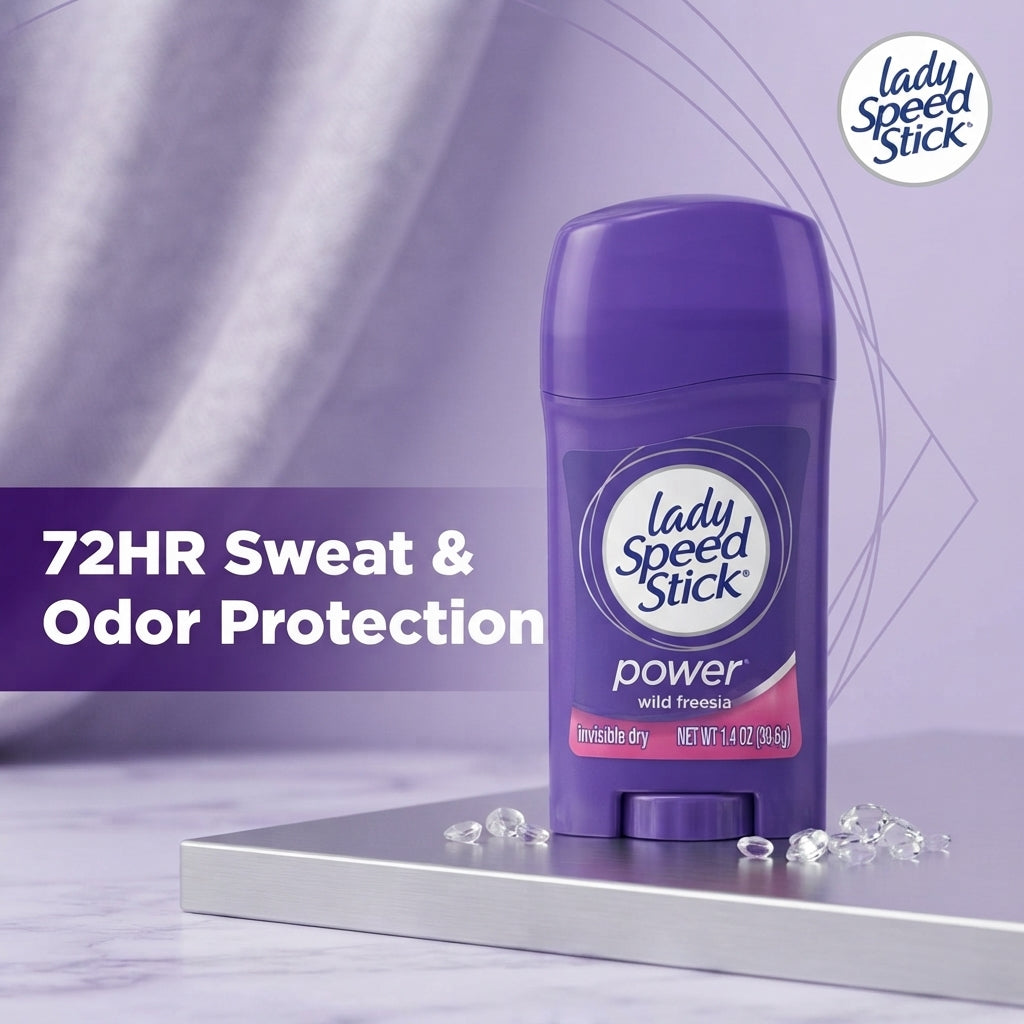 Lady Speed Stick 72H Antiperspirant Deodorant Stick – Wild Freesia (39.6g)