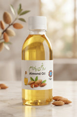 Glanora Pure Cold-Pressed Sweet Almond Oil | Multi-Purpose Nourishing........ Treatment for Face, Hair & Body