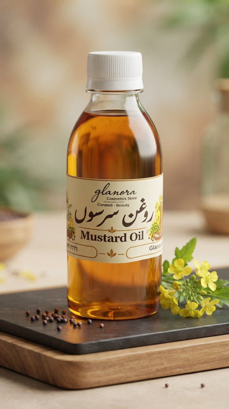 Pure & Natural Multi-Purpose Mustard Oil | Cold-Pressed Hair, Skin & Body Oil