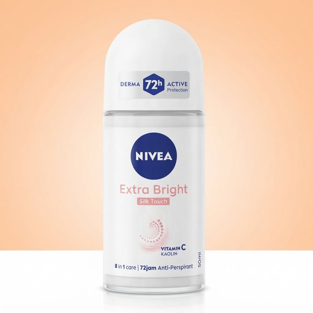 NIVEA Extra Bright Silk Touch Vitamin C & Collagen Deodorant Roll-On | 50ml
