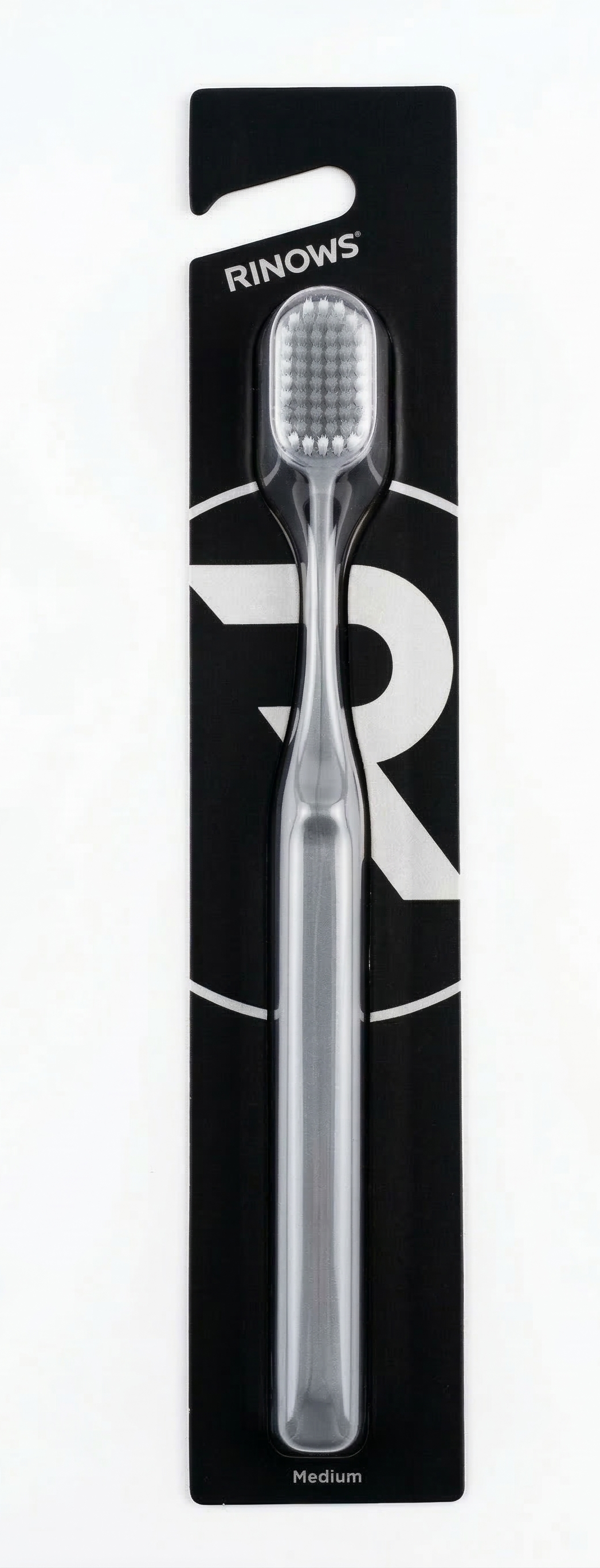 Rinows Premium Adult Toothbrush - Sleek Minimalist Handle (Medium Bristles)