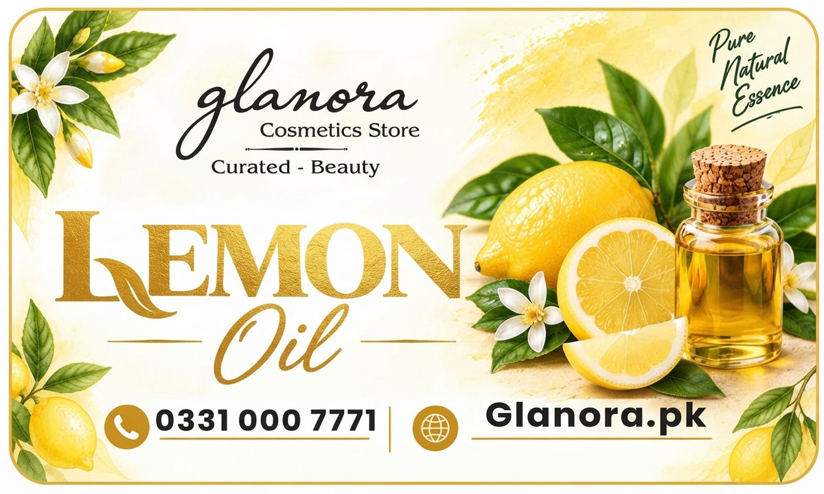 Glanora Cosmetics – Pure Natural Lemon Oil | 100% Organic Cold-Pressed Skincare & Beauty Essence