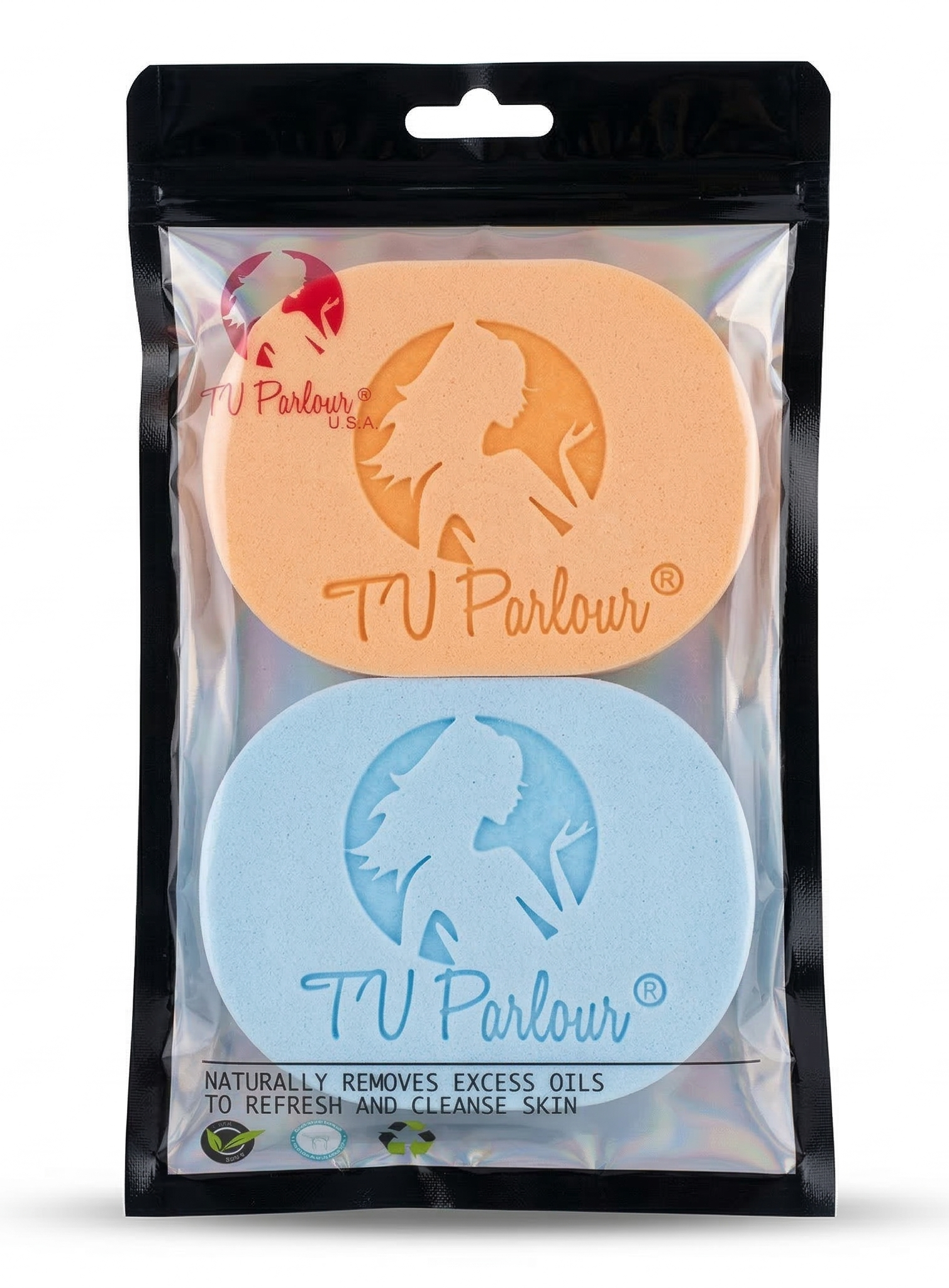 TV Parlour Professional Facial Cleansing Sponges - Pack of 2