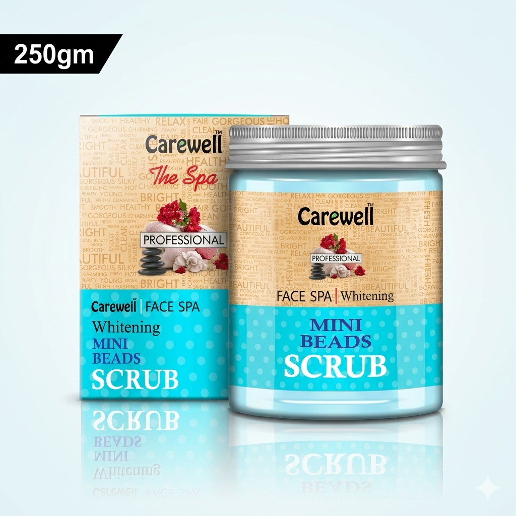Carewell Aqua-Glow Mini Beads Scrub (250g)
