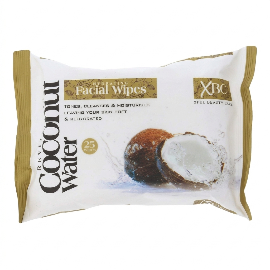 XBC Coconut Water Cleansing Facial Wipes – Tones, Cleanses & Moisturizes