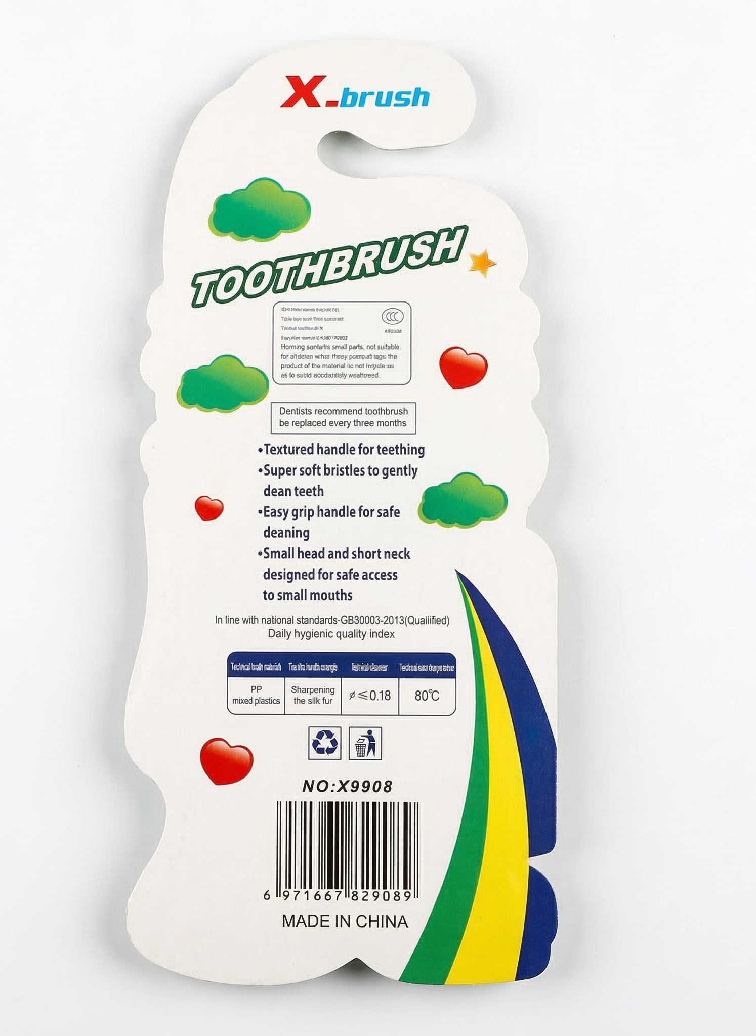 X-Brush Kids Toothbrush Set with Digital LCD Watch - Penguin Design