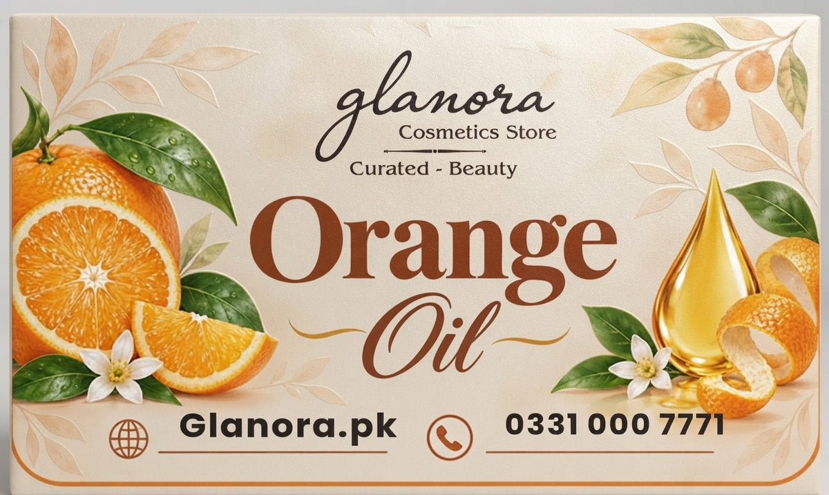 Glanora Cosmetics – Pure Orange Oil | Radiance-Boosting & Refreshing Skin & Hair Treatment