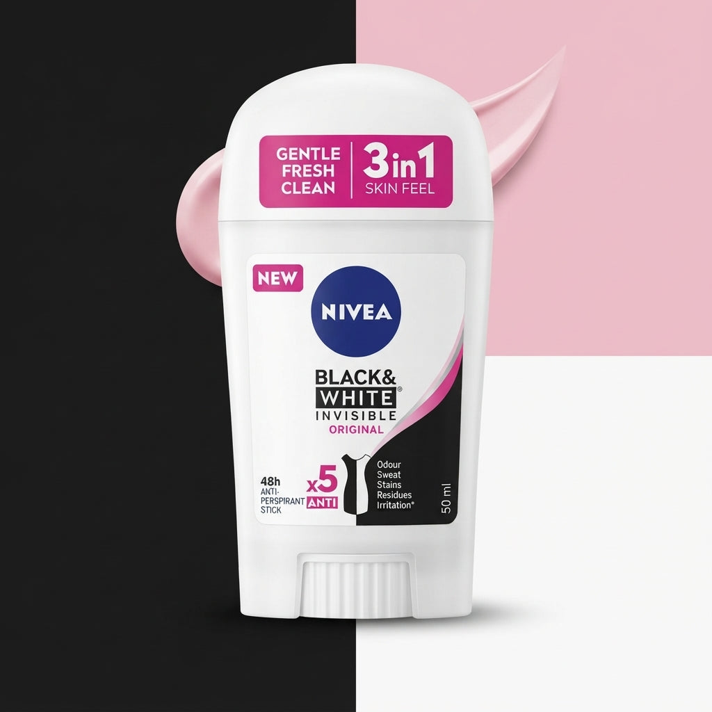 Nivea Black & White Invisible Original 48H Anti-Perspirant Stick | 50ml