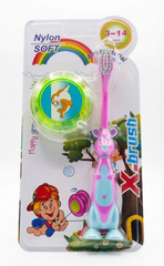 X-Brush Kids Soft Antibacterial Toothbrush Set with Yoyo Toy (Ages 3-14)
