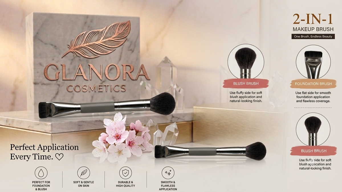 LADIAN CAI NDOUBLE MAKE UP BRUSH