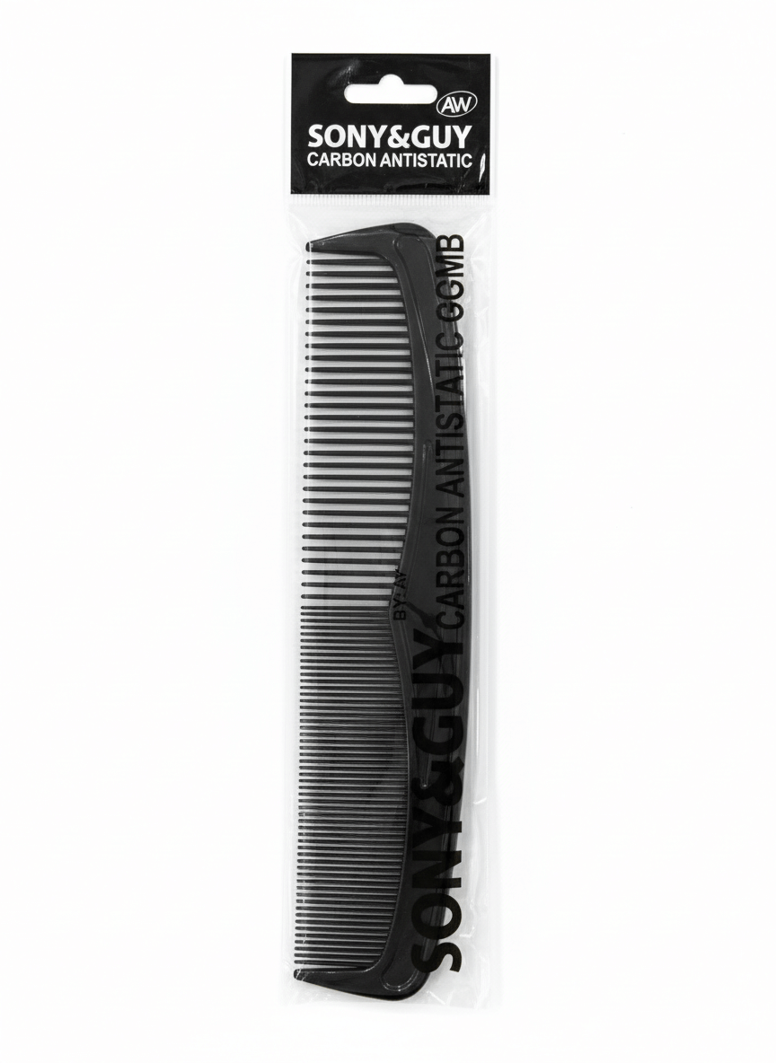 Carbon Anti Static Comb Black