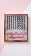 ANJIEER Professional Eyelash Extensions | 30D Cluster Lashes, 0.07mm Thickness, Mixed Tray (NO. 317)