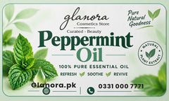 Glanora 100% Pure Peppermint Essential Oil | Natural Refreshing & Soothing Formula (10ml)