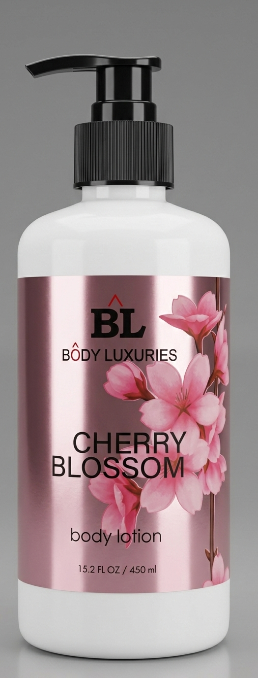 Body Luxuries Cherry Blossom Body Lotion – Softening & Floral Fragrance