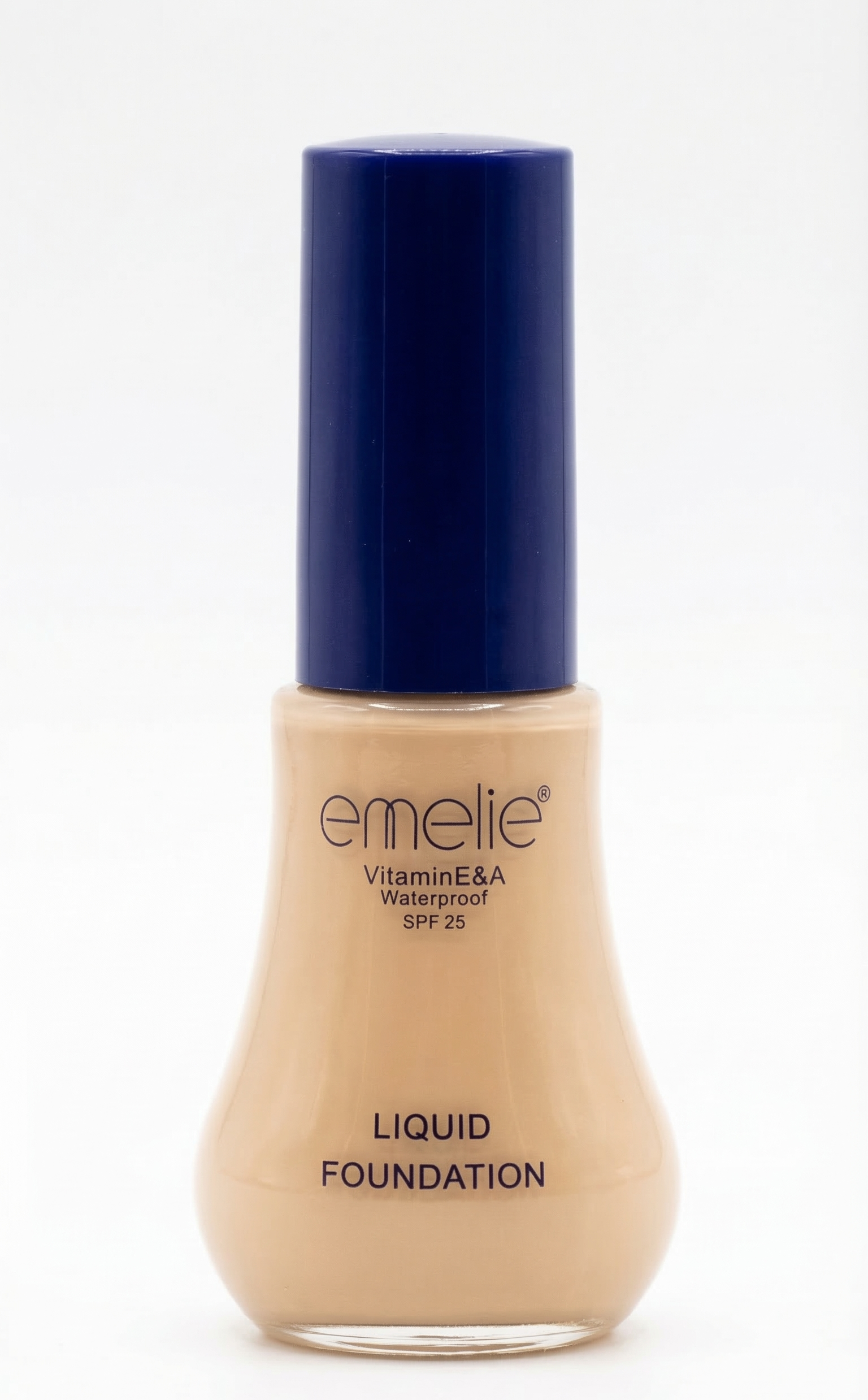 Emelie Waterproof Liquid Foundation with SPF 25 - Vitamin E & A Enriched