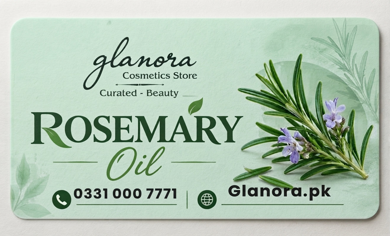 Glanora Cosmetics Pure Organic Rosemary Oil for Hair Growth & Scalp Nourishment