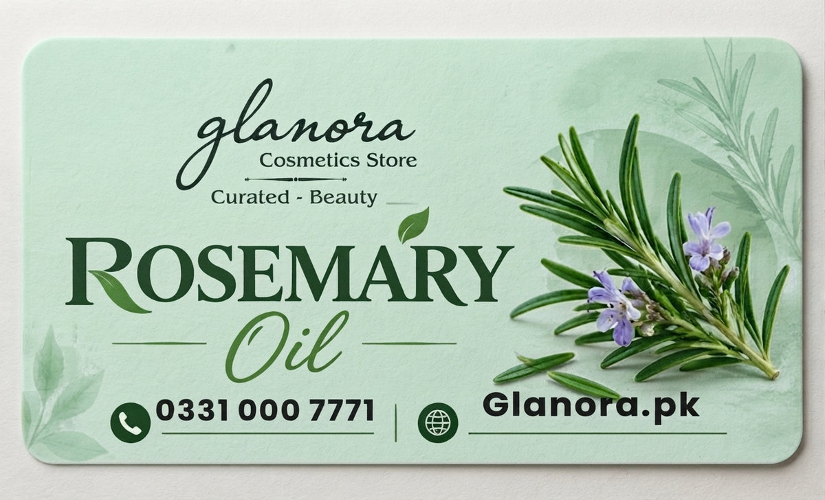 Glanora Cosmetics Pure Organic Rosemary Oil for Hair Growth & Scalp Nourishment